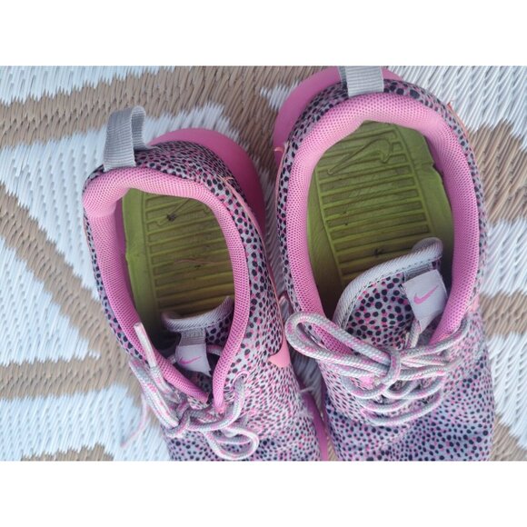 NIKE ROSHE RUN PRINT POLKA DOT 599432 005 SZ 6 WOLF GRAY VIOLET - Picture 14 of 15